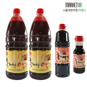 홍일점 홍게맛 액젓 1.8L 2개 + 레드 700ml 전참시 홍게액젓